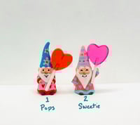 Image 1 of Valentine’s Day gnomes with lollipops