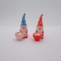 Image 2 of Valentine’s Day Gnomes with cups of coffee