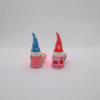 Image 3 of Valentine’s Day Gnomes with cups of coffee