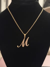 "M" Charm & Necklace