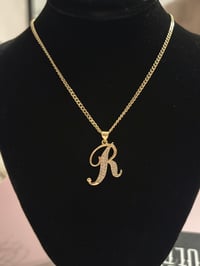 "R" Charm & Necklace