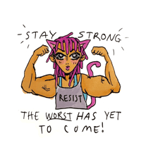 RESIST sticker