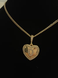 "D" Charm & Necklace 