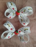 MILAYA'S RED APPLE HAIRBOWS