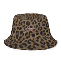 Image 1 of ‘CHANCE ELIJAH’ | ‘LEOPARD’ Pink Reversible Bucket Hat