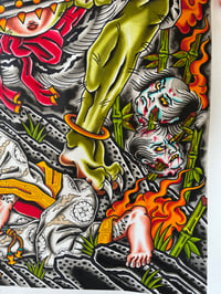 Image 2 of A1 Oni & samurai painting (pre order)
