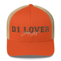 Image 1 of ‘D1 LOVER’ | ‘LEOPARD’ Embroidered Trucker Cap 