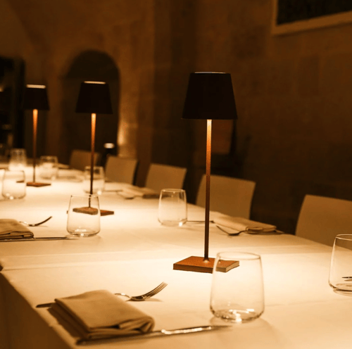 Image of Corten Brown Cordless Indoor/Outdoor Lamp