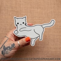 Anxiety Cat - Belly Rub Sticker