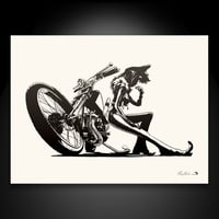 Chopper Girl Print