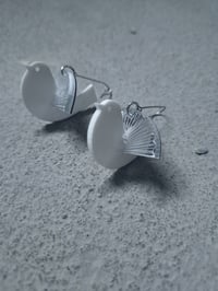 Image 1 of uhani PAPIRNAT PTIČEK  // PAPER BIRDIE earrings