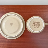 Image 5 of Arabia Finland Tunturi Tea Cup Trio Set
