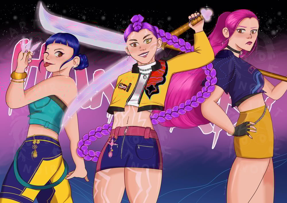 Image of Huntrix print