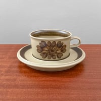 Image 1 of Arabia Finland Tunturi Tea Cup with Saucer
