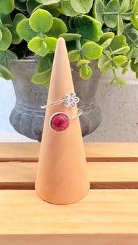 Sterling Silver Wrap Ring - Peony Petal