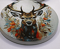 Image 2 of 2 .5-inch Ceramic Car Coaster- assorted images-page 1