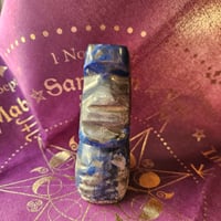 Image 2 of Sodalite Moai Ward of the Home  Ancient Guardian for Protection, Luck & Peaceful Energy
