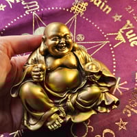 Image 3 of Laughing Buddha of Golden Fortune  Prosperity Guardian | Joy Magick | Wealth & Abundance Ward