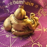 Image 5 of Laughing Buddha of Golden Fortune  Prosperity Guardian | Joy Magick | Wealth & Abundance Ward