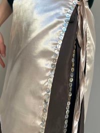 Image 1 of  Apron — Pearl Buttons Satin Ballerina Pink 