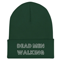 Image 4 of Dead Men Walking Font Logo Cuffed Beanie
