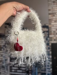 Image 1 of Fluffy knitted bag “Champagne”
