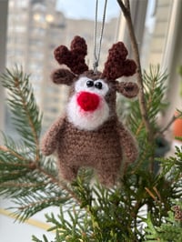 Image 1 of Knitted key chain Deer