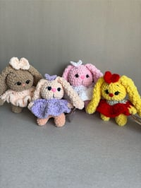 Image 1 of Knitted plush toy Bunny