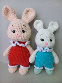 Image 1 of Knitted plush toy Rabbit