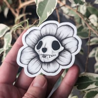Image 2 of Cat Skull Flower | Sticker