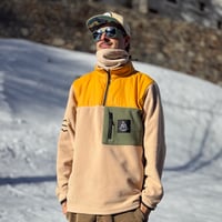 Image 2 of SUAVITO Fleece · Beige / Mustard