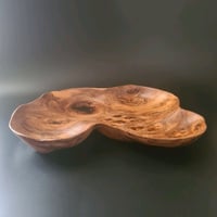 Image 1 of Organic Shaped Wood Serving Bowls
