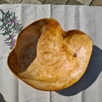 Image 1 of Large wooden dish. Interior vase.