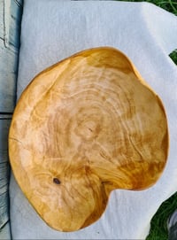 Image 3 of Large wooden dish. Interior vase.
