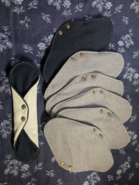 Image 2 of Wool Backed & Unbleached Cotton Regular Pad Set of 7