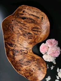 Image 1 of Wooden dish, interior vase, wooden tableware. 