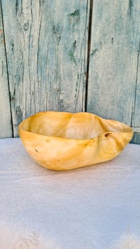 Image 1 of Deep bowl, dish, vase made of wood.