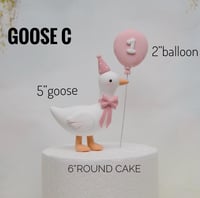 Image 4 of Silly Goose Cake Topper -  Lightweight Clay