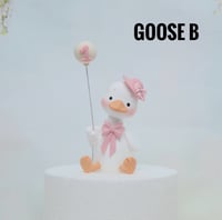 Image 3 of Silly Goose Cake Topper -  Lightweight Clay
