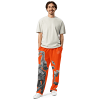 Image 12 of ‘CHANCE ELIJAH’ | ‘DERANGED DIVINITY’ Orange Wide-leg Sweatpants