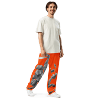 Image 8 of ‘CHANCE ELIJAH’ | ‘DERANGED DIVINITY’ Orange Wide-leg Sweatpants