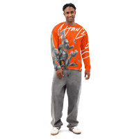 Image 5 of ‘CHANCE ELIJAH’ | DERANGED DIVINITY’ Orange Sweatshirt 