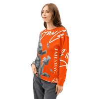 Image 4 of ‘CHANCE ELIJAH’ | DERANGED DIVINITY’ Orange Sweatshirt 