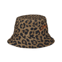 Image 5 of ‘CHANCE ELIJAH’ | ‘LEOPARD’ Orange Reversible Bucket Hat 