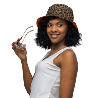 Image 11 of ‘CHANCE ELIJAH’ | ‘LEOPARD’ Orange Reversible Bucket Hat 