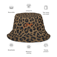 Image 16 of ‘CHANCE ELIJAH’ | ‘LEOPARD’ Orange Reversible Bucket Hat 