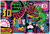 Image of Creature Pinball Print