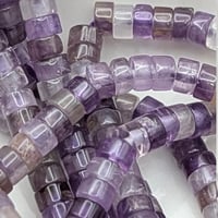 Image 2 of Natural Amethyst Heishi Beads – 4x2mm Flat Disc Gemstone Bead Strand, Soft Purple