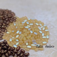 Image 3 of 6x4mm Czech Glass Rice Beads – Accent Spacer Beads -Jewelry Making Supplies