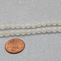 Image 3 of Grade A Rainbow Moonstone Beads – 5.5–6mm Round Gemstone Beads – 15.5 Inch Strand